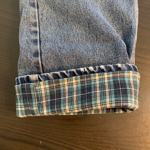 Red Head Mens Flannel Lined Jeans 34x34 (34x31.5) Warm Chores Denim Straight Leg - Picture 10 of 12